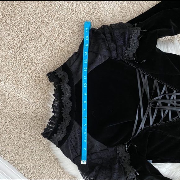 VAMPIRE VICTORIAN JACKET SIZE M BLACK NWOT COSPLAY - Picture 5 of 6